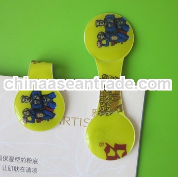 promotional decorative rubber magnetic bookmark