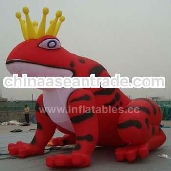 promotional inflatable cartoon frog disply