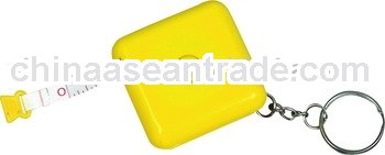 promotional plastic Measuring tape with Keychain