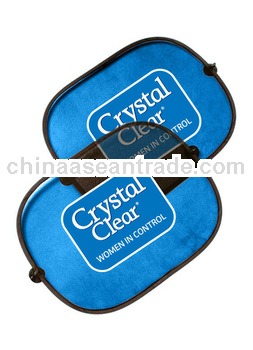 promotional polyester mesh side car sun shade with silk screen printing