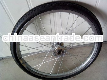 pu wheelchair wheel with metal rim