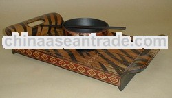 Wild life bamboo tray
