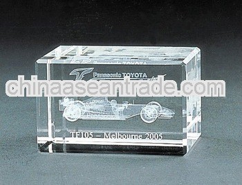 pure crystal car laser for business gift engraved (R-0091)