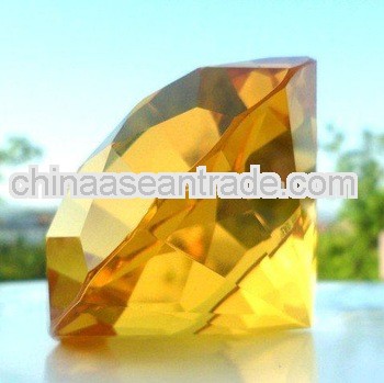 pure crystal glass diamond souvenir for wedding gift(R-0203)