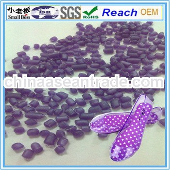 purple and flexible pvc granules for galoshes