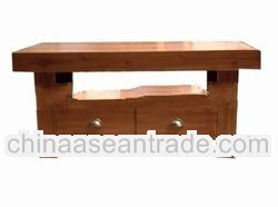 Coffee Table with Plywood in Top - Wooden Coffee Table with Drawers