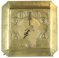 Rare Antique German Handmade Brass Wall Clock Lenzkirch