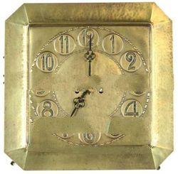 Rare Antique German Handmade Brass Wall Clock Lenzkirch