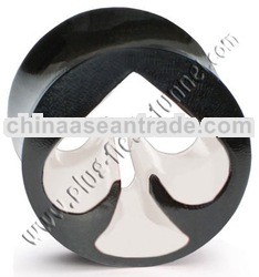 Organic Flesh Tunnel, Plug, Expander from Horn, Bone, Wood, Resin