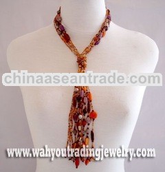 glass beads necklace
