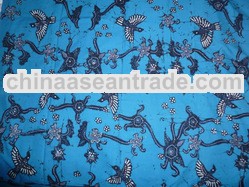 kain batik motif indonesia warna biru blue