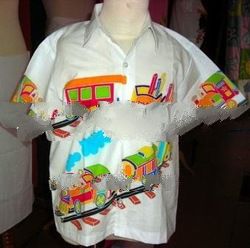 CHILDREN'S SHIRT: HANDMADE WAX BATIK