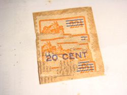 NEDERLANDS INDIE ERROR STAMPS 20 C GULDEN