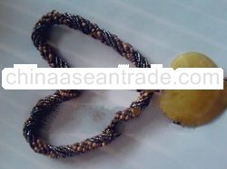 shell necklace with beads