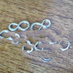 925 Sterling Silver Infinity Link Connector