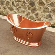 copper bathtub