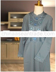 Blue Long Abaya