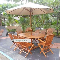 Merapi set table chairs teak garden furnitures