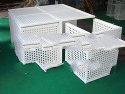 Cube set outdoor rattan