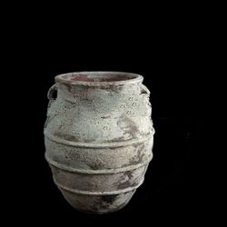 AQU sanblast antique planter- sanblast outdoor pot