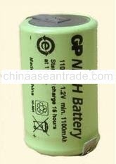 Tagged 2/3AF size NiMH 1100mAh GP industrial cell - 100AFH