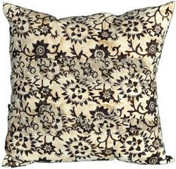 Batik cushion cover CAKRA MOTIF natural brown 40 x 40
