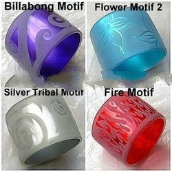 Iced Tube Resin Bangles