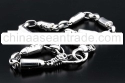 925 Sterling Silver Jewelry Bullet Wallet Chain