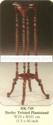 Barley Twisted Planstand Mahogany Indoor Furniture.