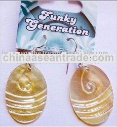 Best Quality Women Handmade Carved Fashion Shell Earring