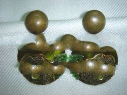 A008- Atlantic Green Shell Earring