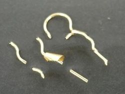 EWFMN53 - 925 Sterling Silver Cone Ear wire with GP