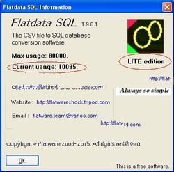 Flatdata SQL 1.9.0.1 software