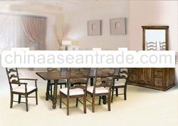 Solid Wood Dining Set - T&L KRISTEN (1+6)