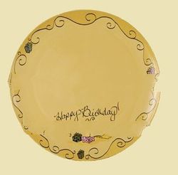Happy Birthday 'Writable' Plate