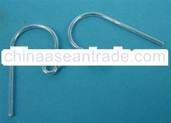 EWFMN17 - 925 Sterling Silver Earring Hooks with Triple Top