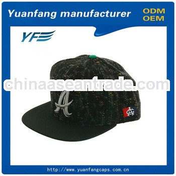 raised embroidery snapback hat