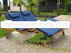 Teak Lounger for Outdoor and Garden Furniture