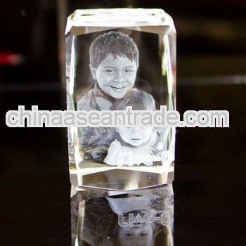 rectangle crystal laser childhood memorabilia (R-1389)