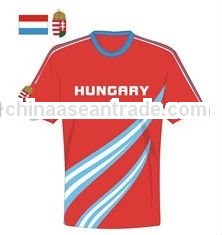 red soccer shirts