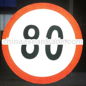 reflective slow down sign, safety signs,speed traffic sign