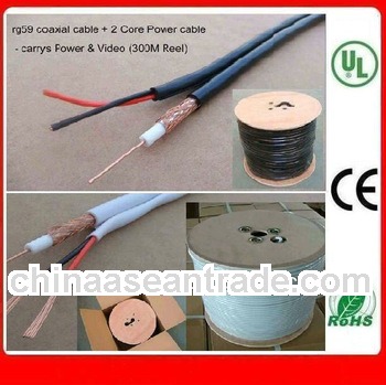 rg59+2c DC camera cable 75ohm