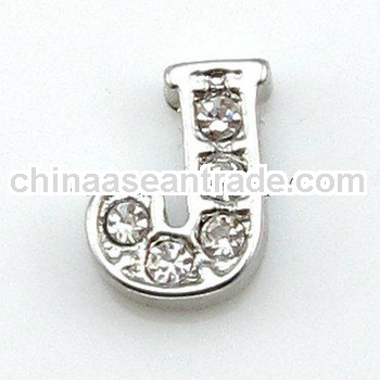 rhinestone letter floating charms J for Origami Owl locket