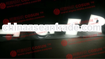 rim light letter painted sign