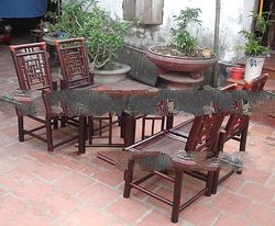 bamboo garden table set
