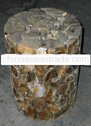 Pipih Wooden Round Stool