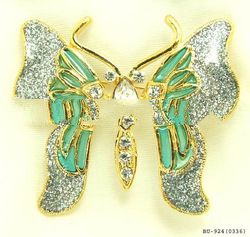 Butterfly Pin Brooch Austrian Crystal