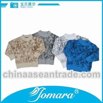 round neck warm children's sweater for boys