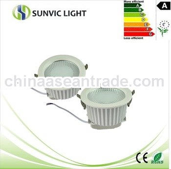 round recessed down light low power 20w led down light