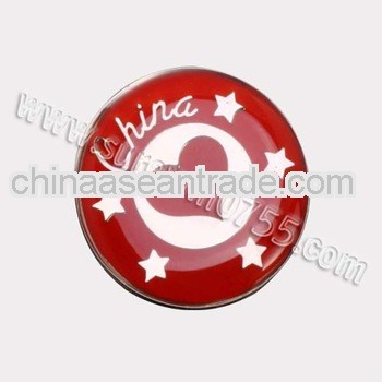 round red love design button badge maker